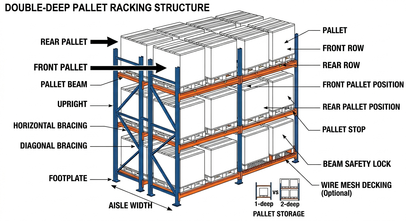 Double Deep Pallet Racking